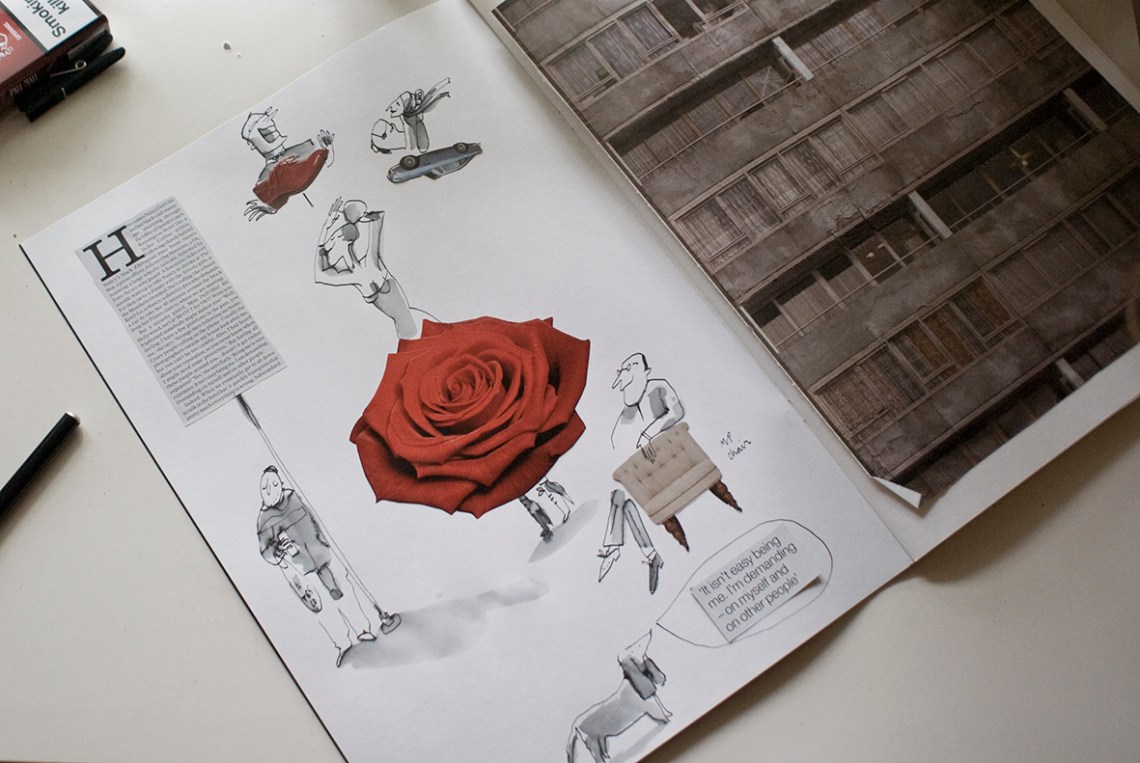 london water collages 1 mercedes leon illustration