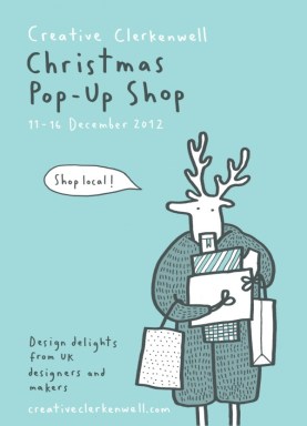 clerkenwell-christmas-greeting-merchesico illustration reindeer