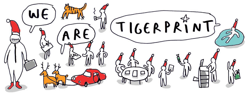 we-are-tigerprint-christmas greetings by merchesico