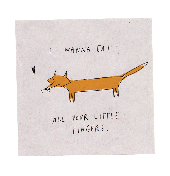 i wanna eat your little fingers fox valentines humor greeting merchesico