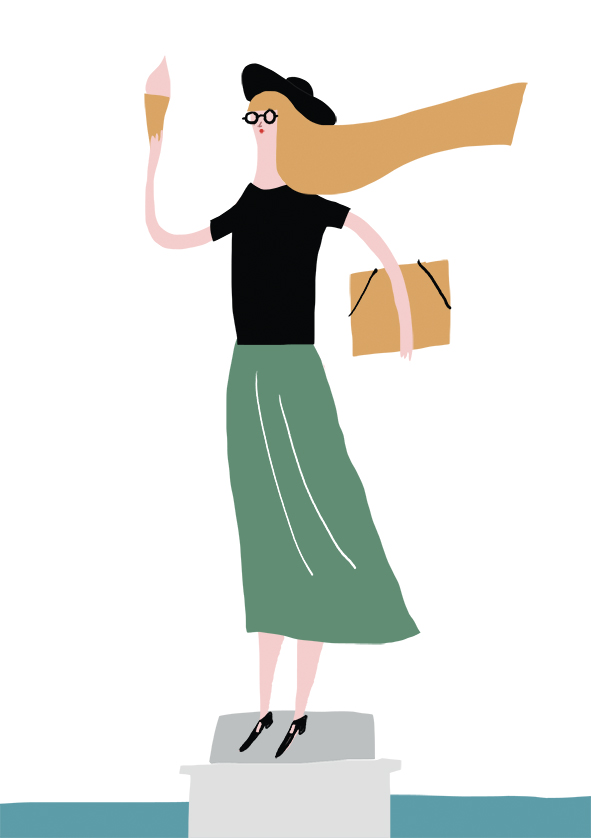 N is for Nicola mercedes leon illustration people portrait